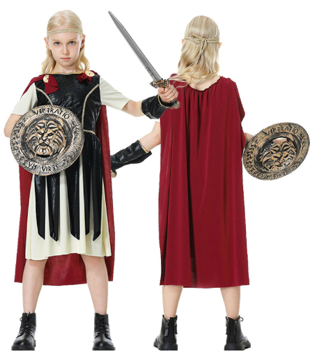 Spartan Kids Costume Set for Halloween (One Set)